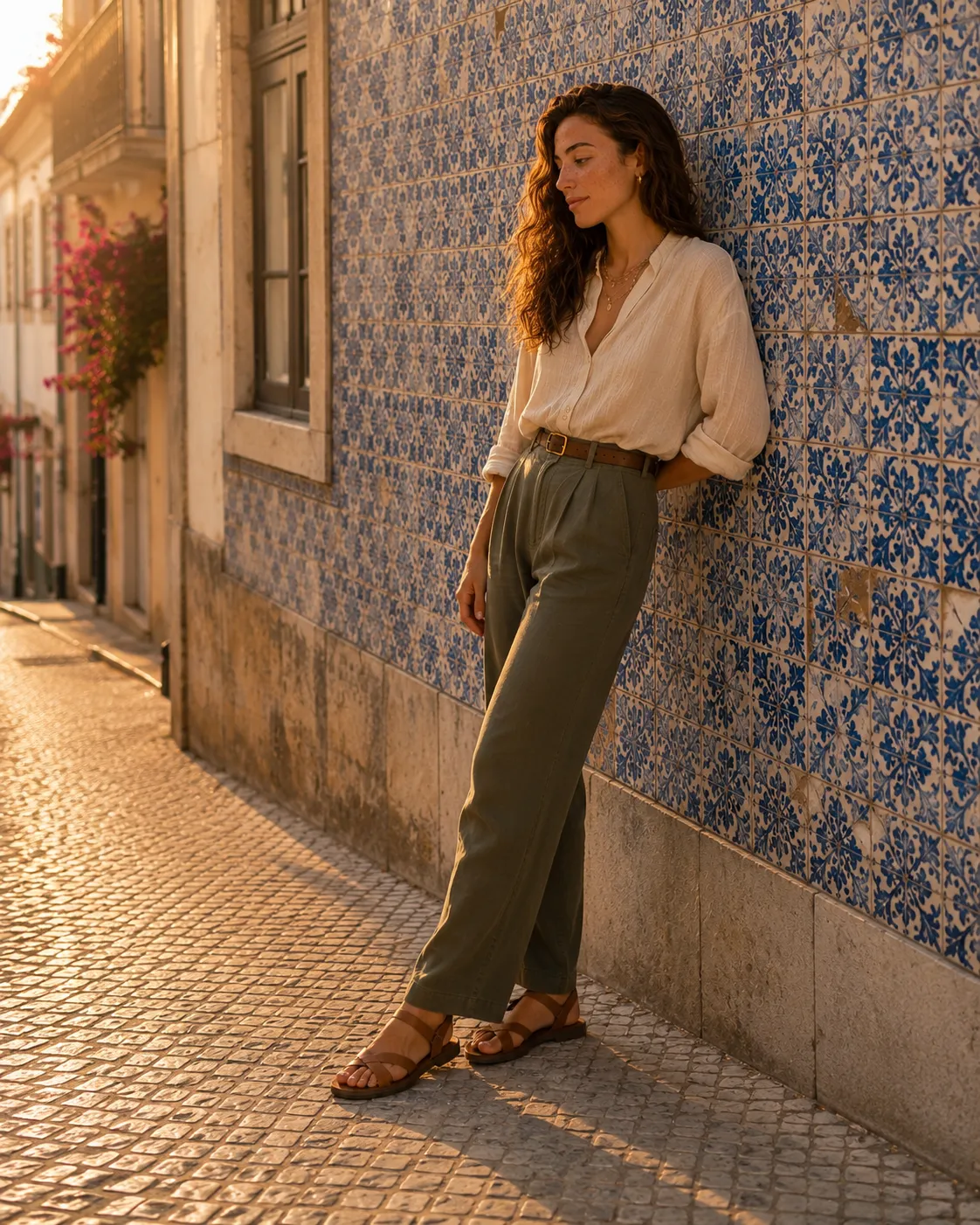 Mila Sol, Lisbon — Azulejo wall.