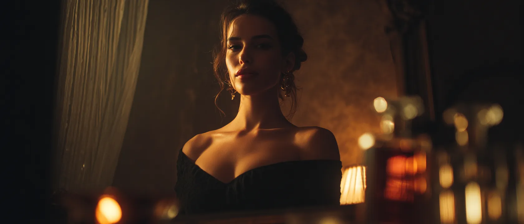 Sample-1 Aura — cinematic key frame at 00:03:48: The face.